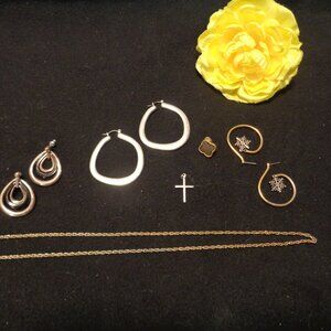 VINTAGE RETRO EARINGS JEWELRY LOT